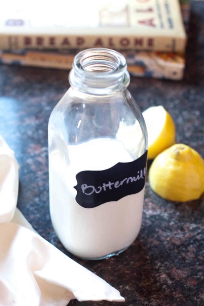 Ready to make a recipe but you don't have any buttermilk? No problem, just two ingredients and 5 minutes and you can make your own Homemade Buttermilk!