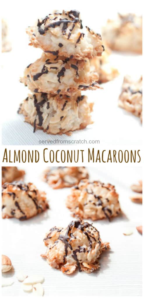 stacked coconut macaroons