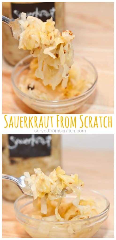 Fermentation at home! It may take some time, but it's easier than you think to make your own sauerkraut from scratch!