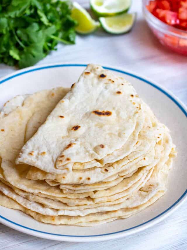 Homemade Flour Tortillas Served From Scratch