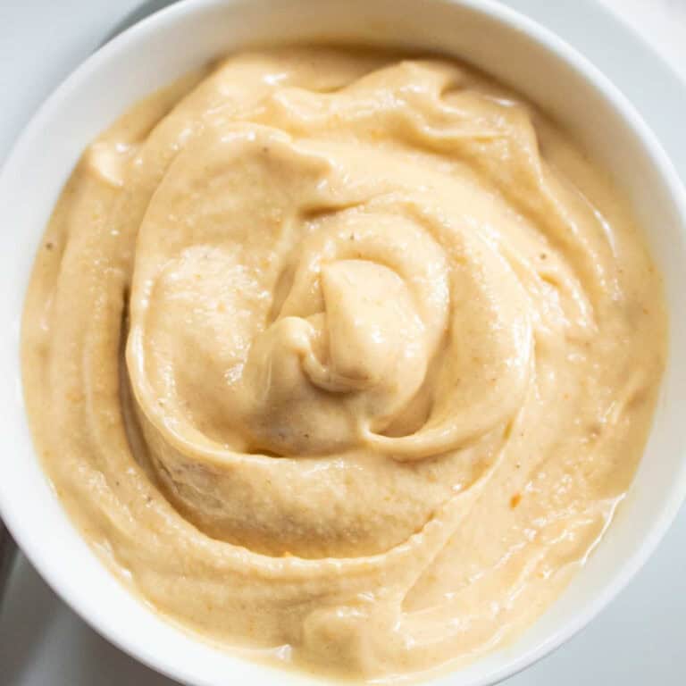 an overhead of a bowl of soft serve.