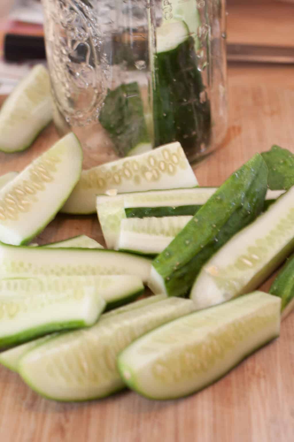 Super Easy Dill Pickles Served From Scratch