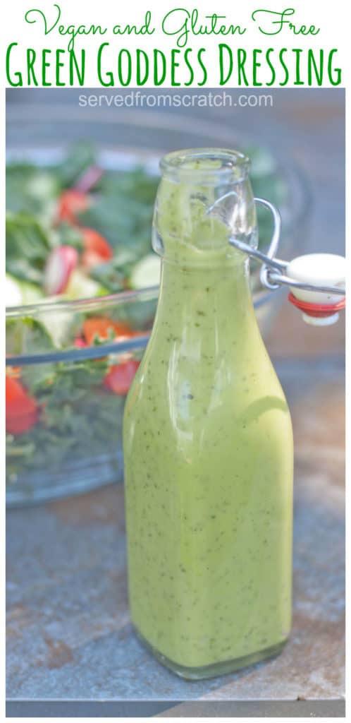 green goddess dressing in a bottle