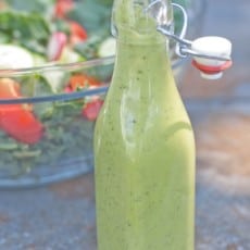 green goddess dressing in a bottle