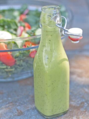 green goddess dressing in a bottle