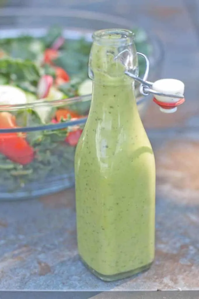 green goddess dressing in a bottle