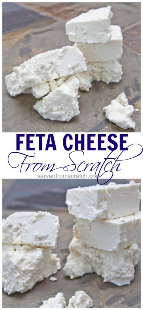 Did you know you can make your own Feta Cheese From Scratch?! It's a labor of love, but so incredibly worth it! #fromscratch #cheese #homemadecheese #fetacheesefromscratch #fetacheese