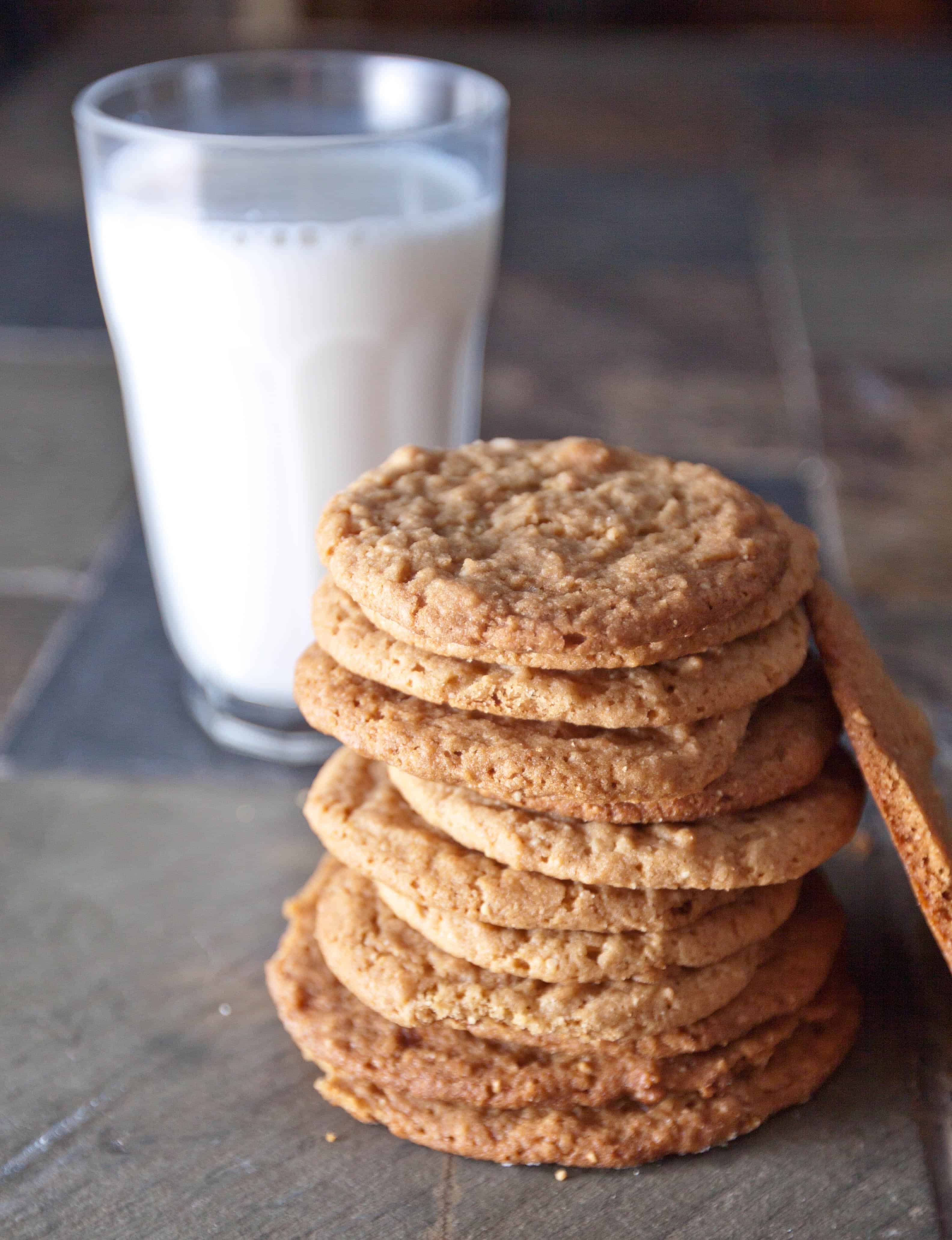Eggless Peanut Butter Cookies Served From Scratch