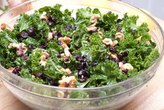Cranberry Walnut Kale Salad - Served From Scratch