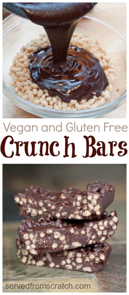 It’s easier than you think to make your own Chocolate Crunch Bars at home. They’re just as delicious and they’re even gluten free and vegan friendly!