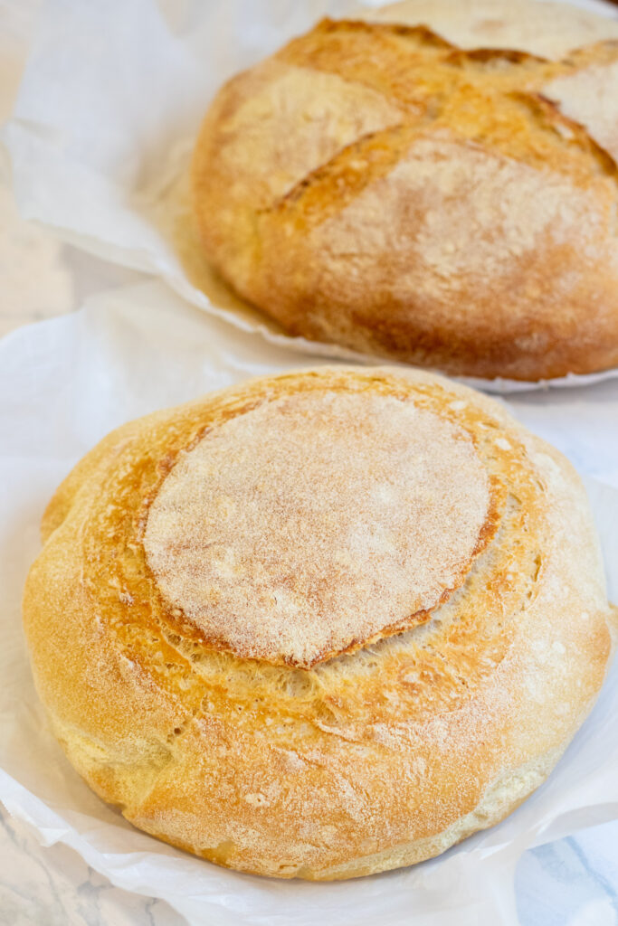 two loaves of bread 