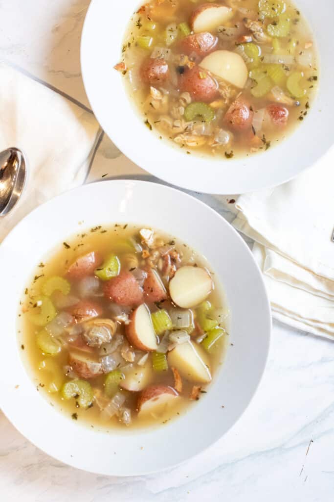 Rhode Island Clam Chowder - Served From Scratch