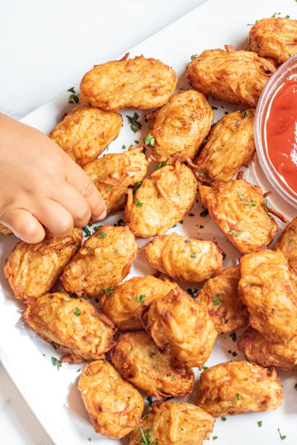 Crispy Tater Tots from Scratch Served From Scratch