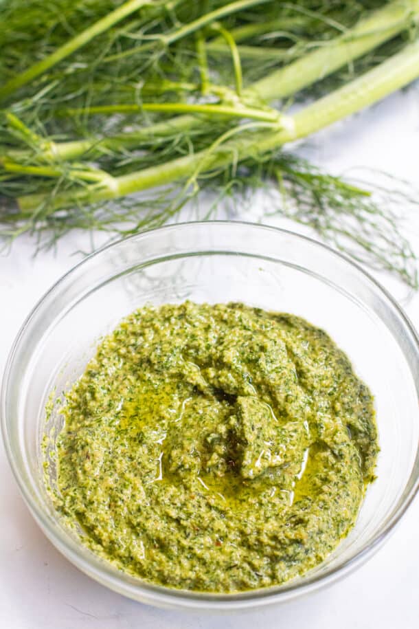 Fennel Frond Pesto Served From Scratch