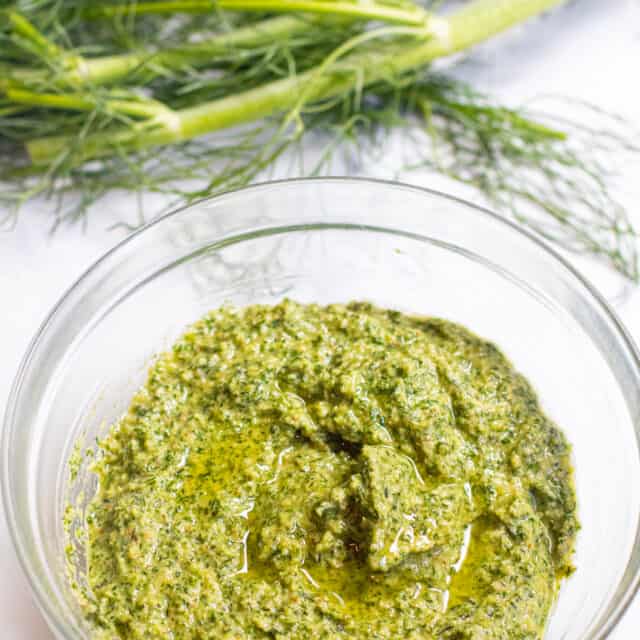 Fennel Frond Pesto Served From Scratch