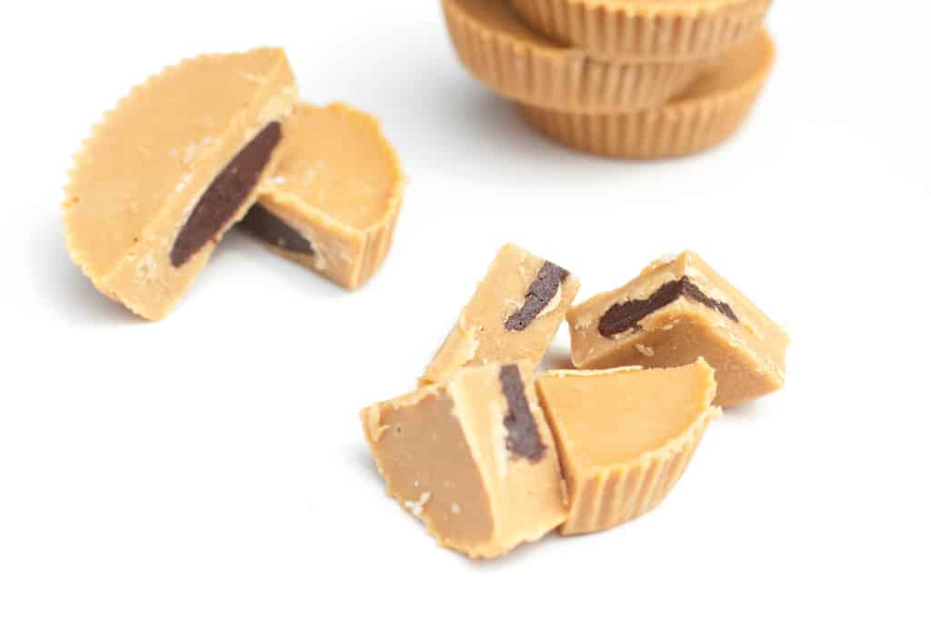 peanut butter cups cut up