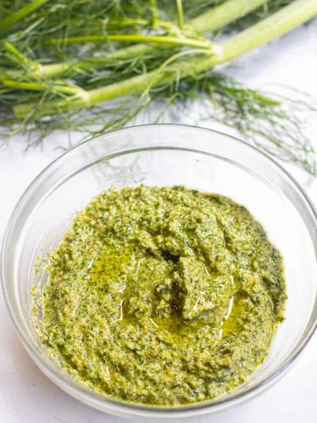 Fennel Frond Pesto Served From Scratch