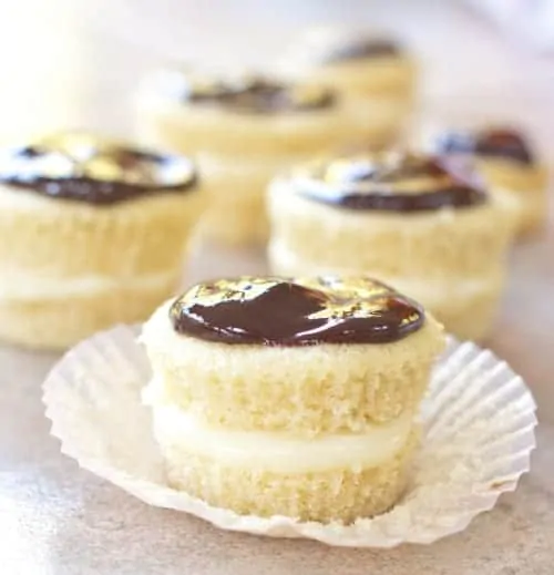 Boston Cream Pie Cupcakes