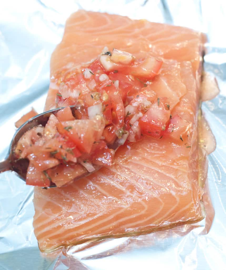 Easy Baked Salmon in Foil Served From Scratch
