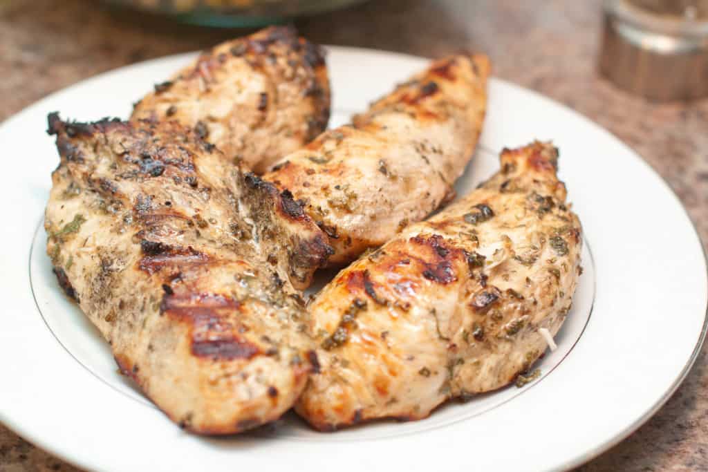 Mediterranean Grilled Chicken Breasts Served From Scratch
