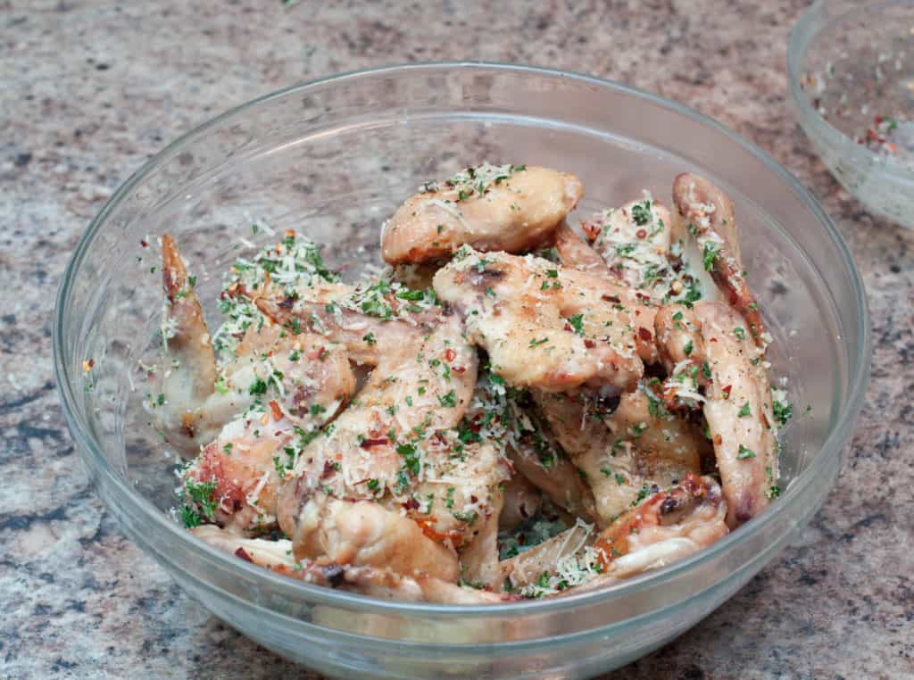 Parmesan Garlic Baked Chicken Wings