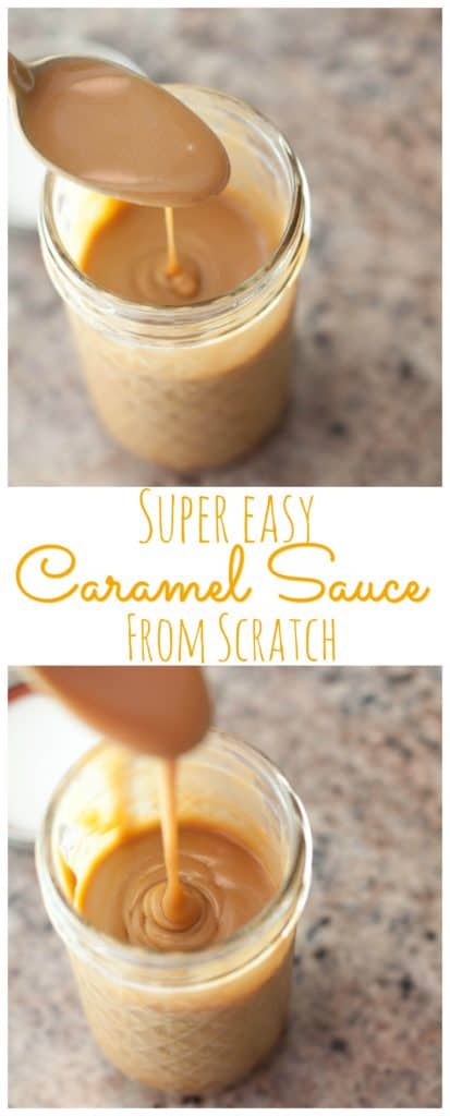 Less than 20 minutes and only 5 ingredients you can make your own Caramel Sauce from scratch! #caramelsauce #easy #recipe #homemade