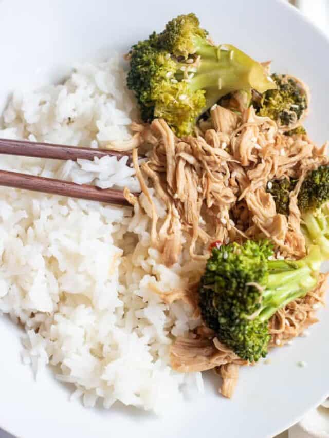 Crock Pot Chicken and Broccoli Served From Scratch