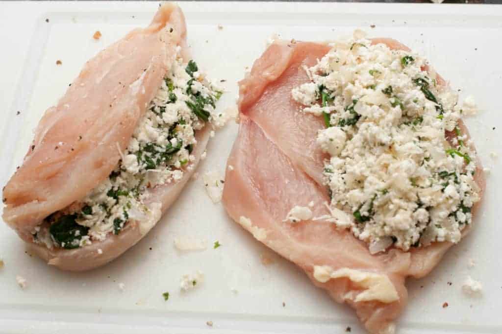 Fresh Ricotta and Spinach Stuffed Chicken - Served From Scratch