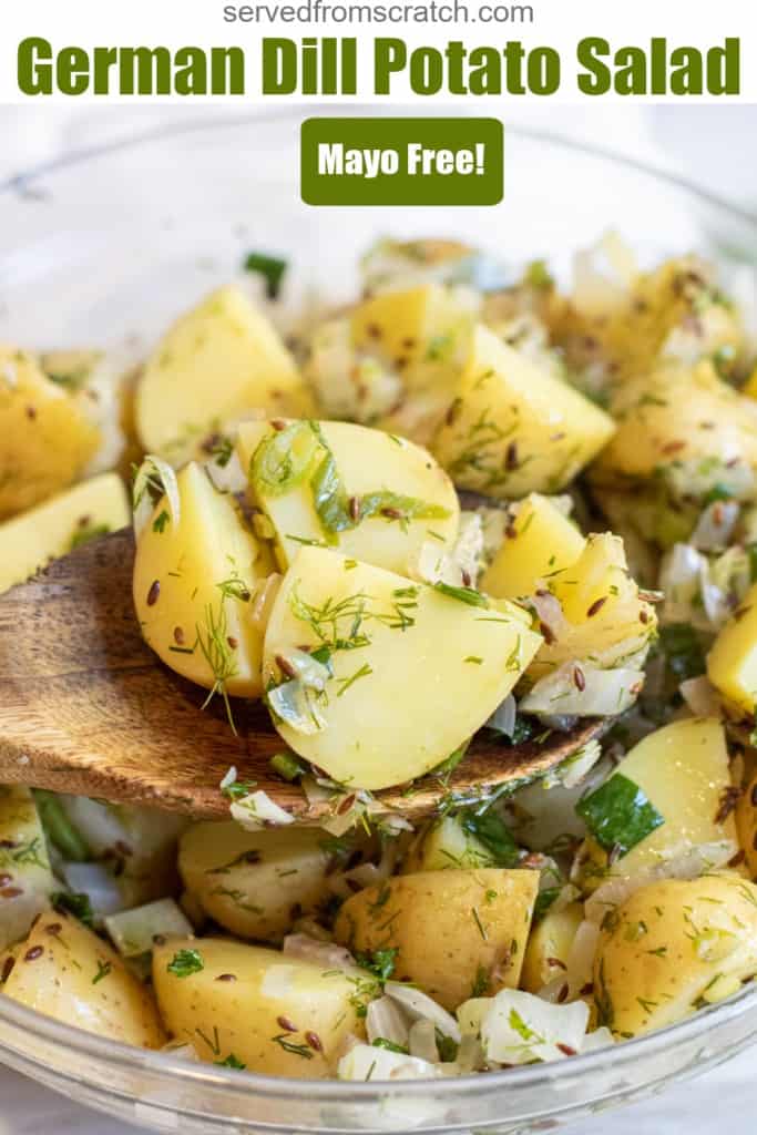German Dill Potato Salad Served From Scratch