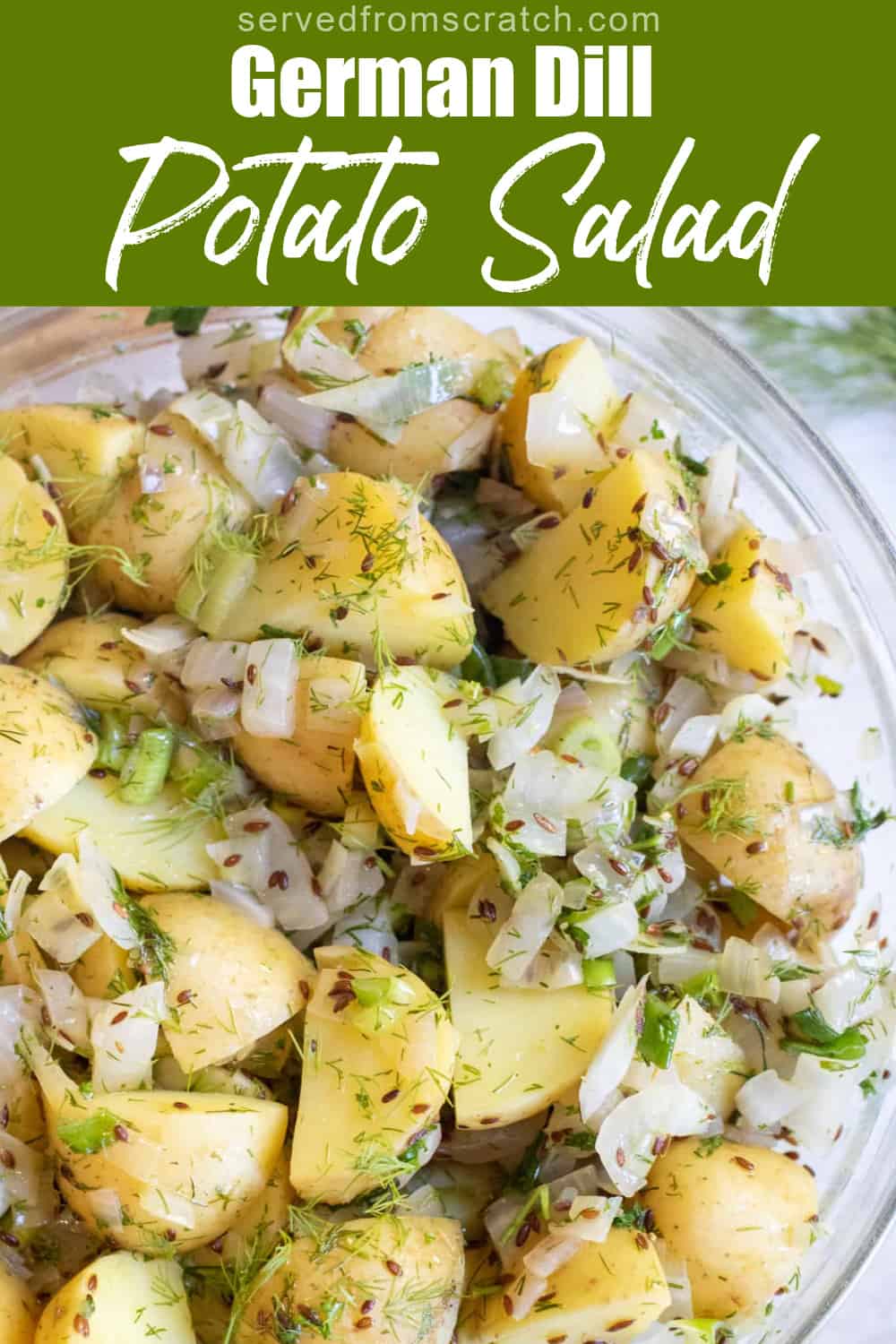 German Dill Potato Salad Served From Scratch