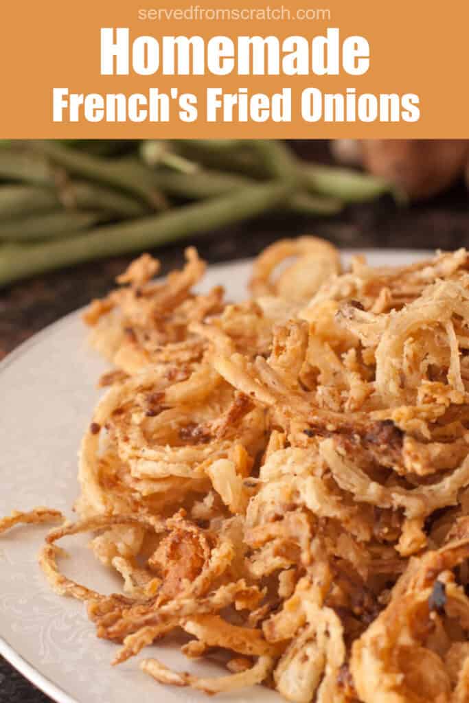 a plate of crispy fried onions.