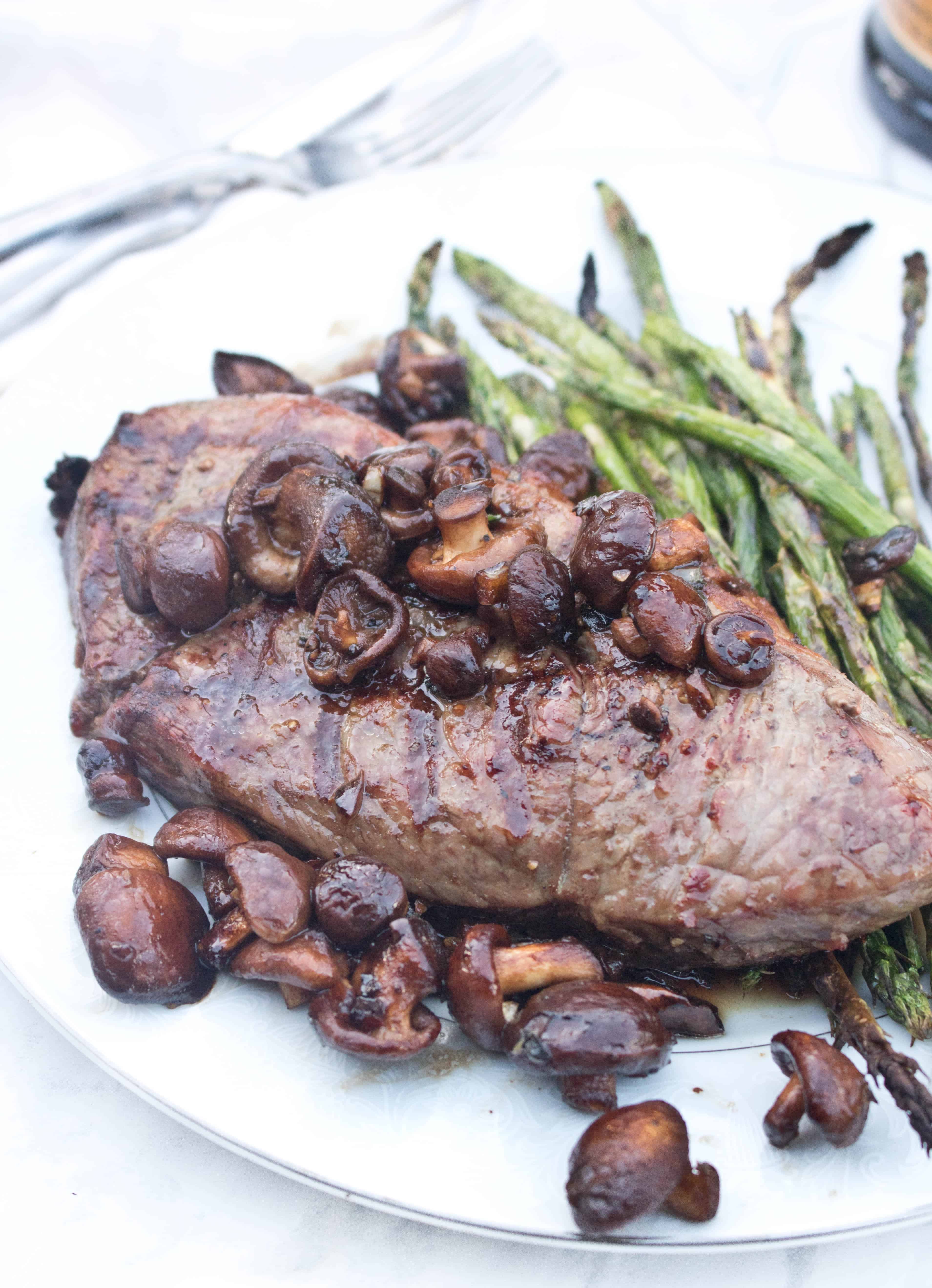 Elevate your favorite grilled dinner by making with these incredibly fast and easy Balsamic Shiitake Mushroom Steaks!