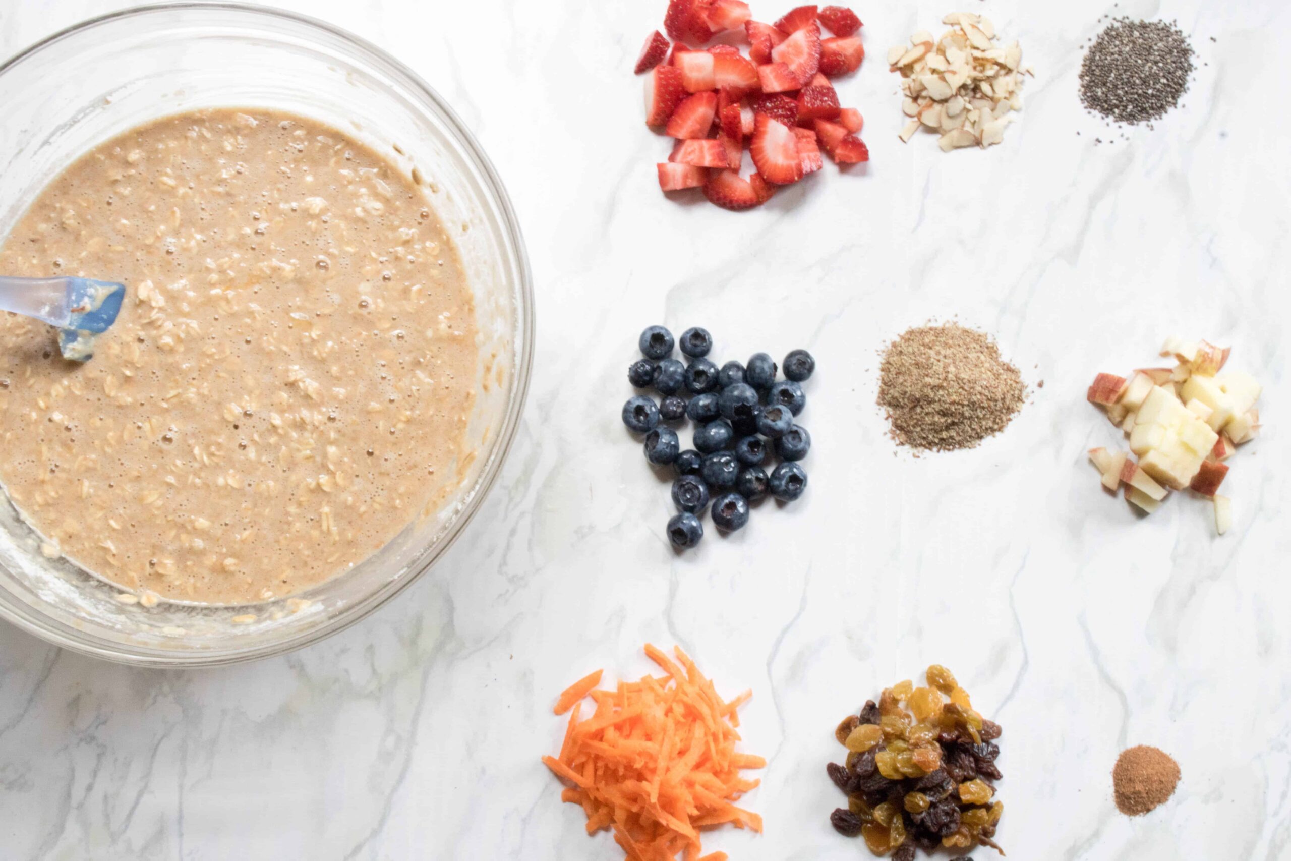 Healthy Toddler Banana Oat Muffins 3 Ways! Served From Scratch