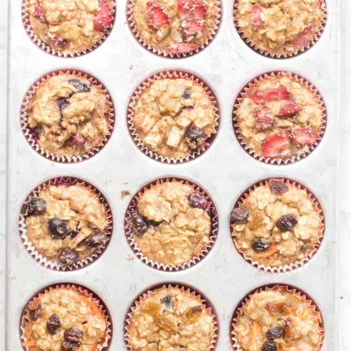 Healthy Toddler Banana Oat Muffins 3 Ways! Served From Scratch
