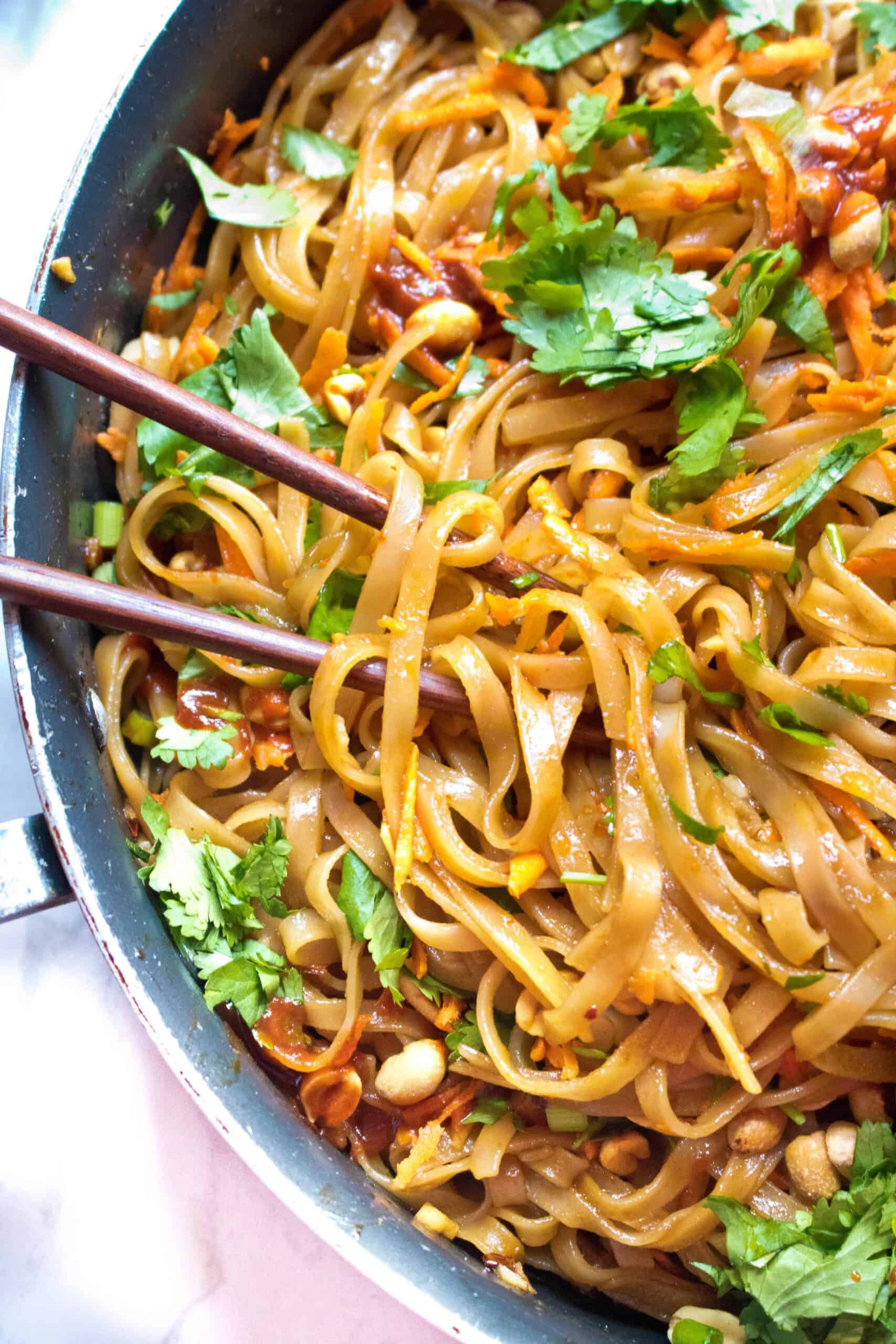 20 Minute Sweet and Spicy Noodles - Served From Scratch