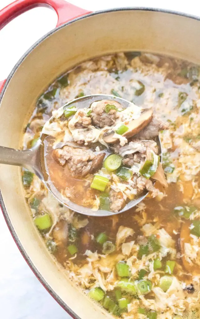 Homemade Hot and Sour Soup with Pork