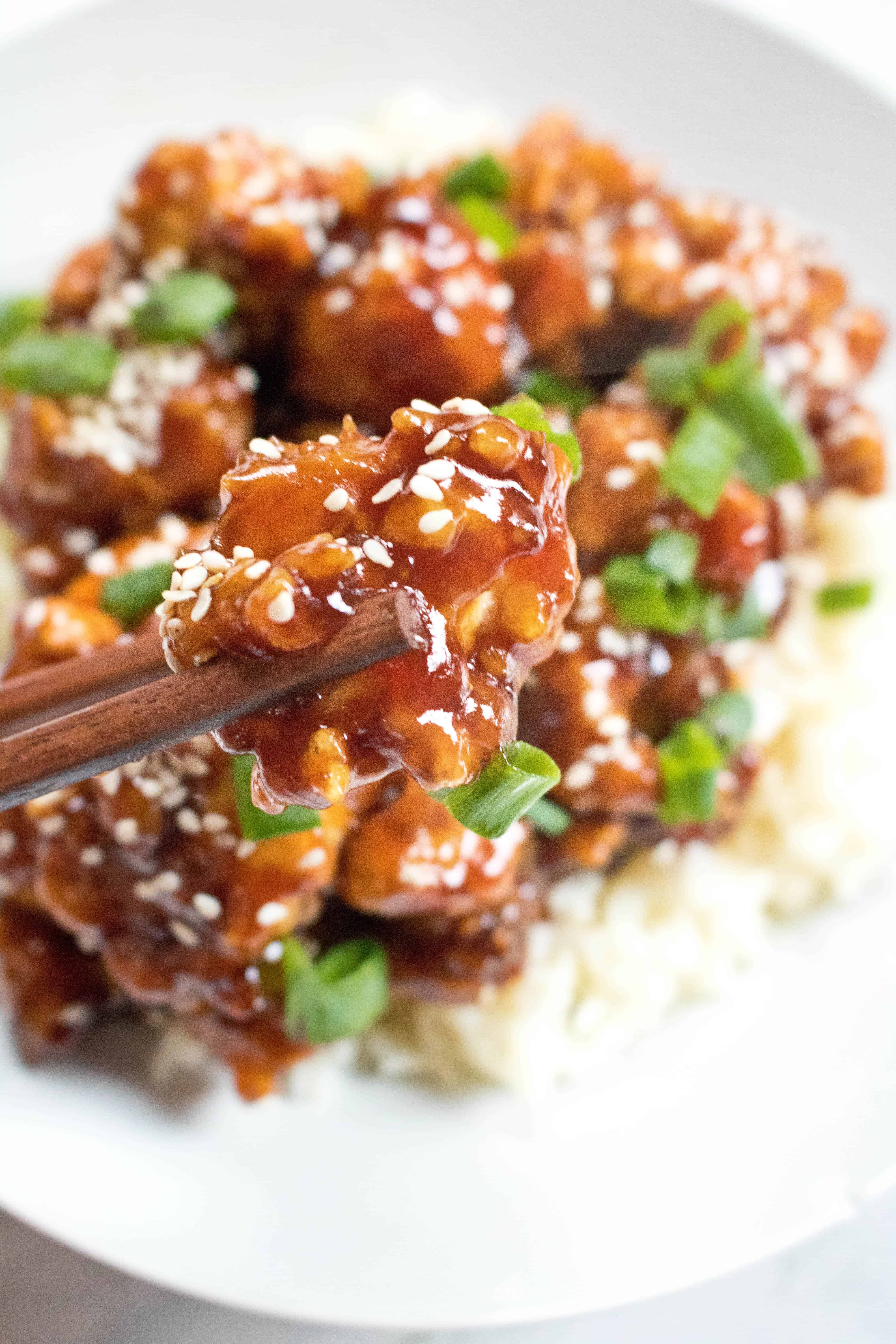 Homemade Crispy Sesame Chicken Served From Scratch