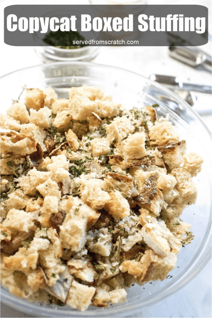 Copycat Boxed Stuffing Mix From Scratch - Served From Scratch