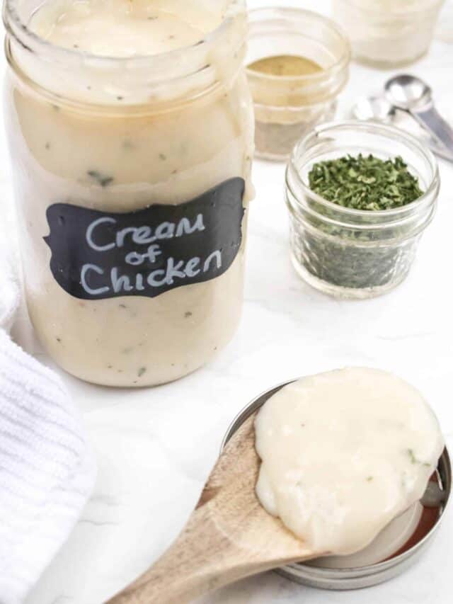 Homemade Condensed Cream of Chicken Soup Served From Scratch