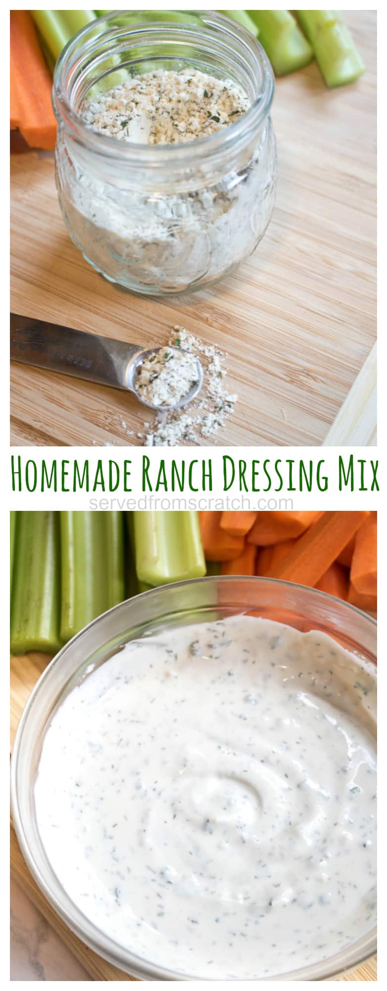Homemade Ranch Dressing Mix Served From Scratch