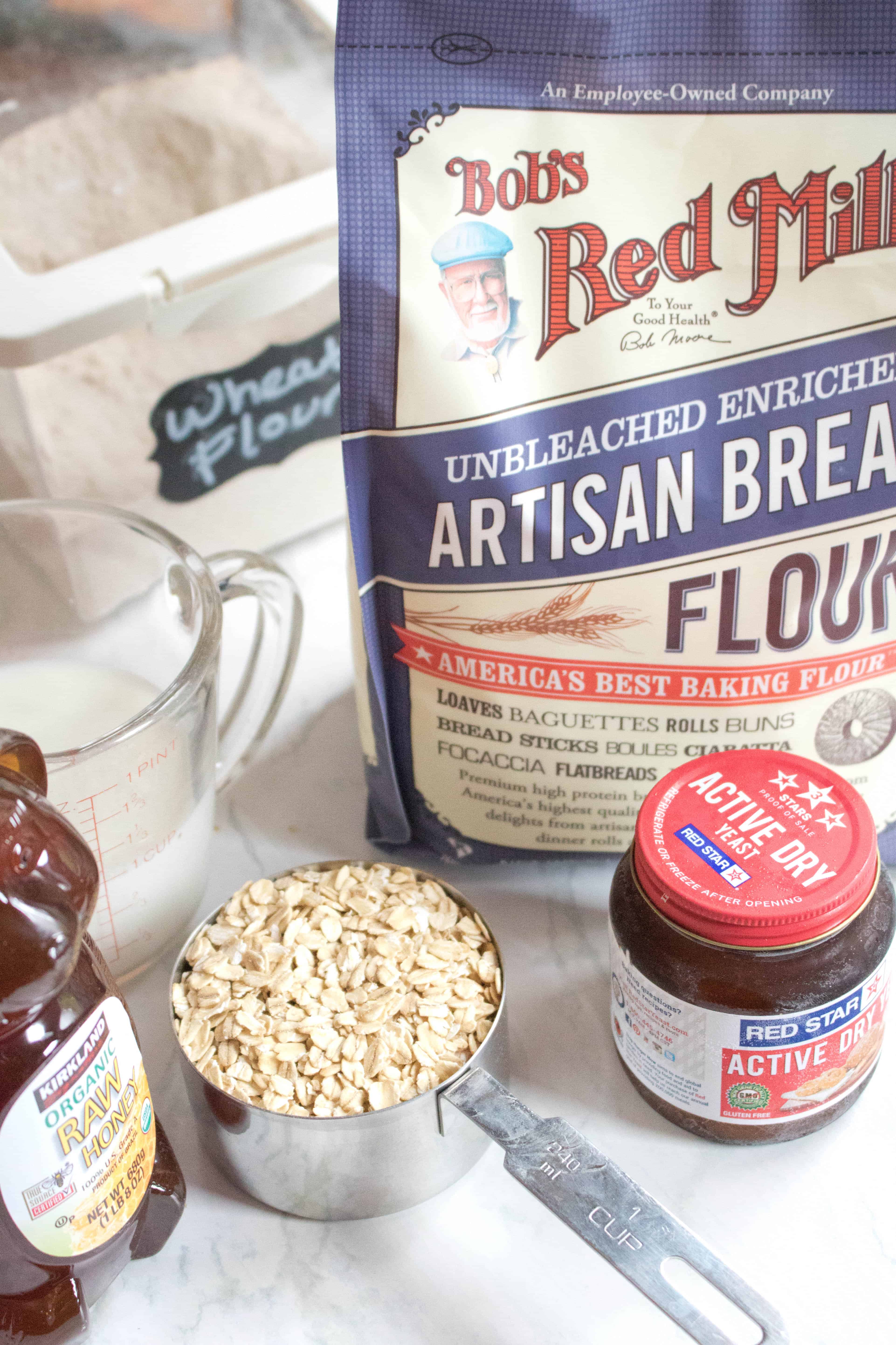 This Whole Wheat Honey Oat Bread is the perfect healthy, hearty, sandwich bread and easy enough for any new bread baker to make!