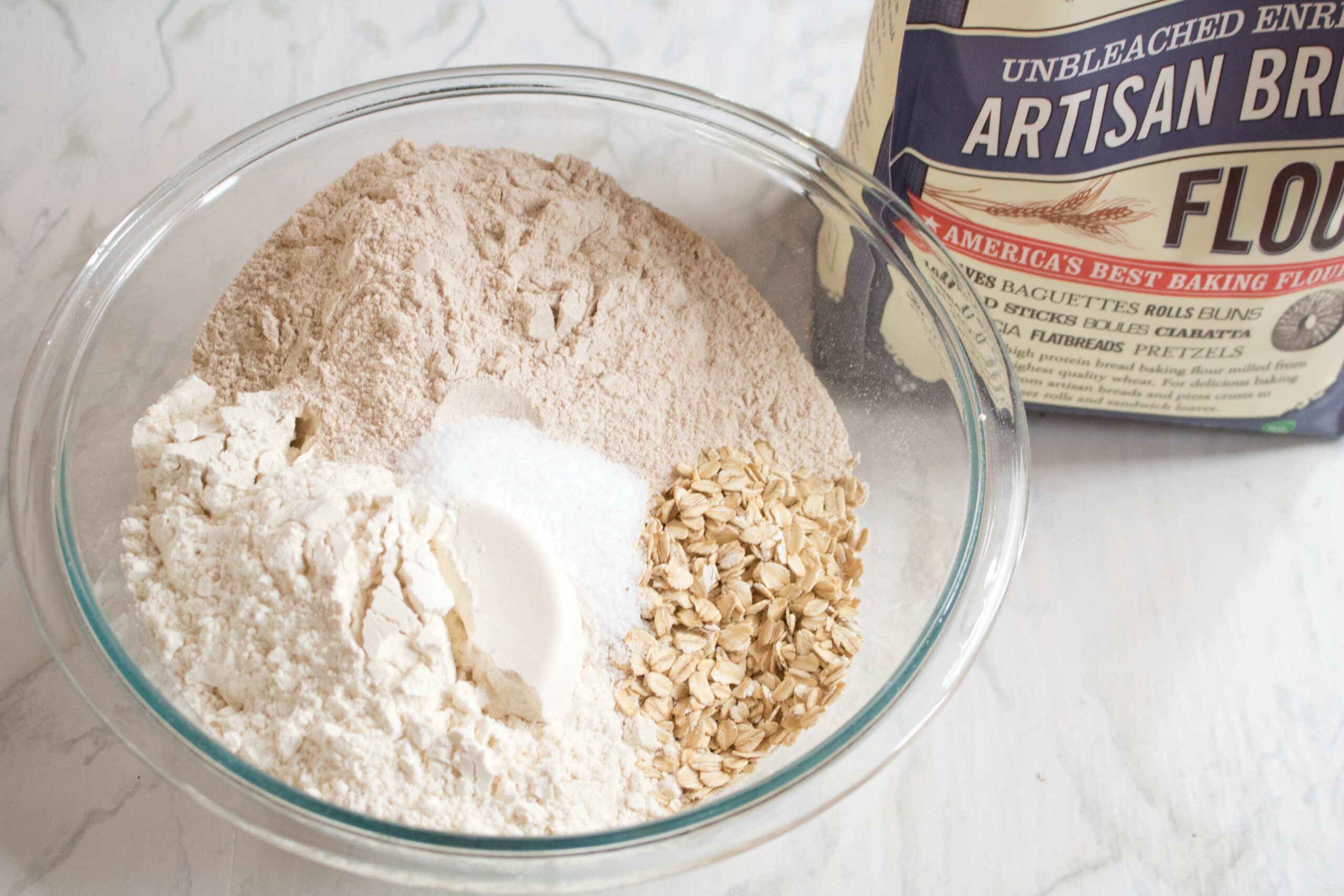 This Whole Wheat Honey Oat Bread is the perfect healthy, hearty, sandwich bread and easy enough for any new bread baker to make!