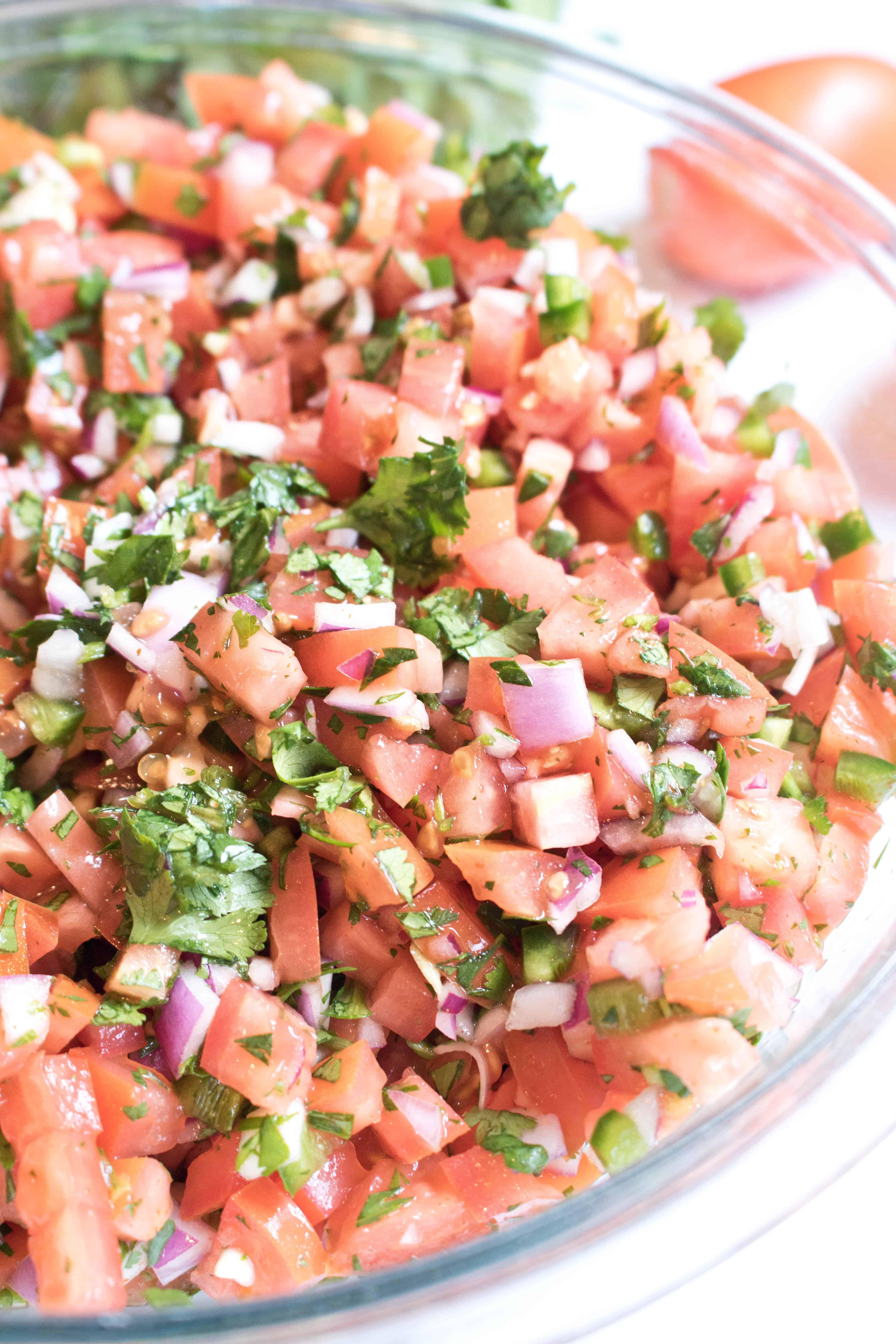 Fresh, Easy Pico de Gallo From Scratch Served From Scratch
