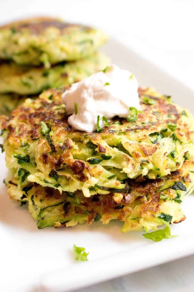 Panko Parmesan Zucchini Fritters Served From Scratch
