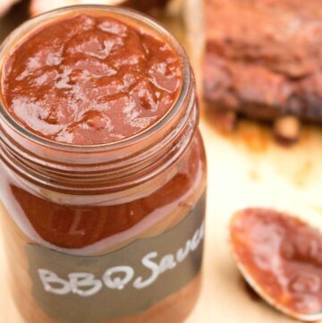 It's a favorite and it's a staple in our house. It's the Best BBQ Sauce From Scratch! It's the reason we stopped using store bought bbq sauce!