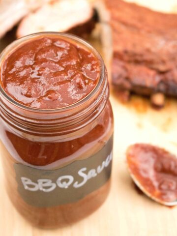 It's a favorite and it's a staple in our house. It's the Best BBQ Sauce From Scratch! It's the reason we stopped using store bought bbq sauce!
