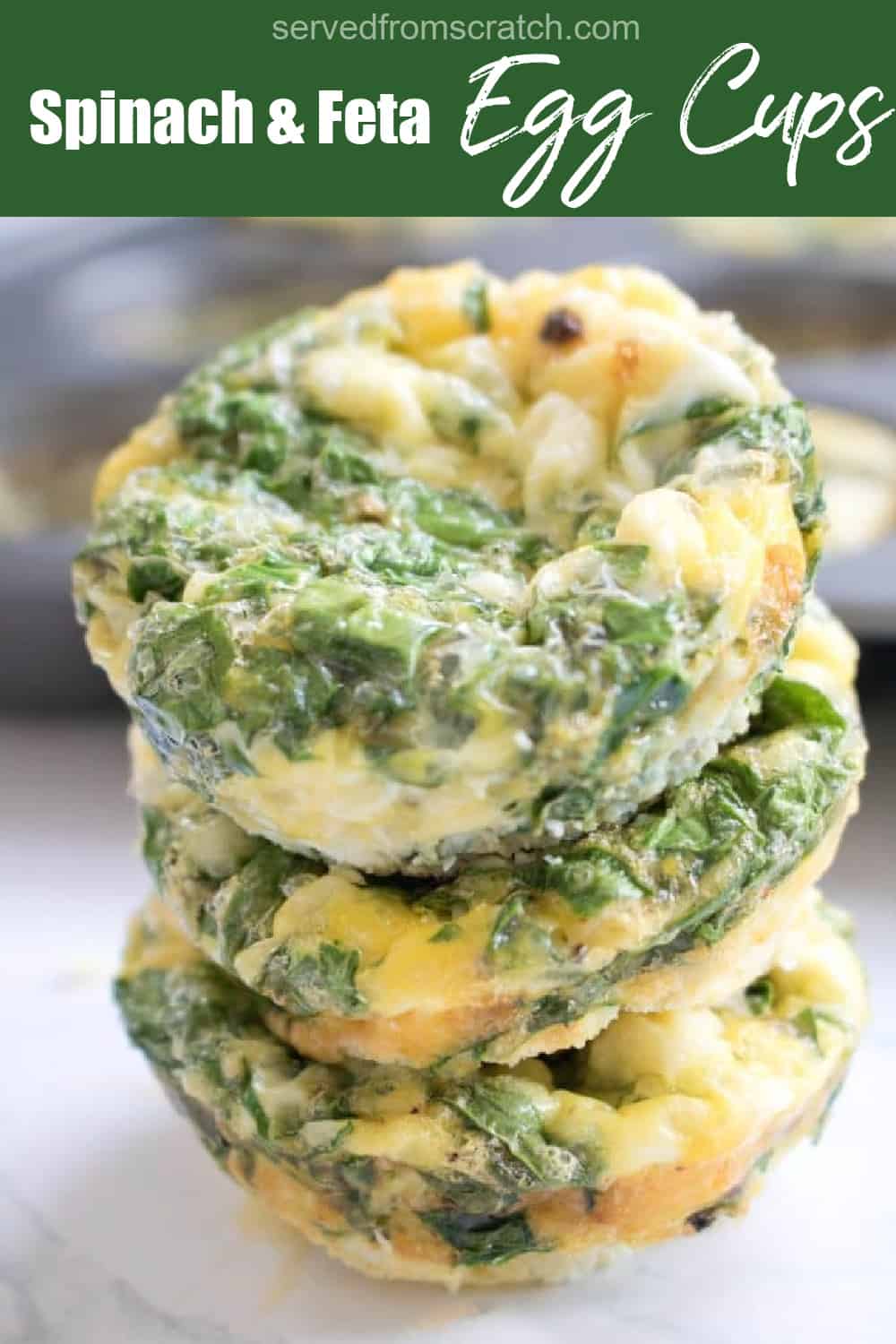 Spinach and Feta Egg Cups Served From Scratch