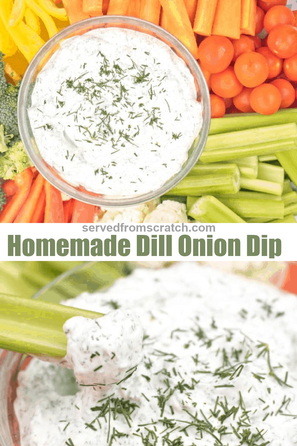 Dill Onion Dip From Scratch Served From Scratch