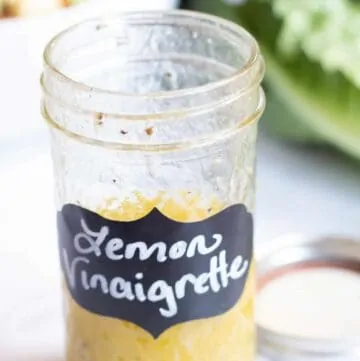 This Super Easy Vinaigrette is fast to make with simple, whole ingredients, and it's much healthier than any store bought dressing.