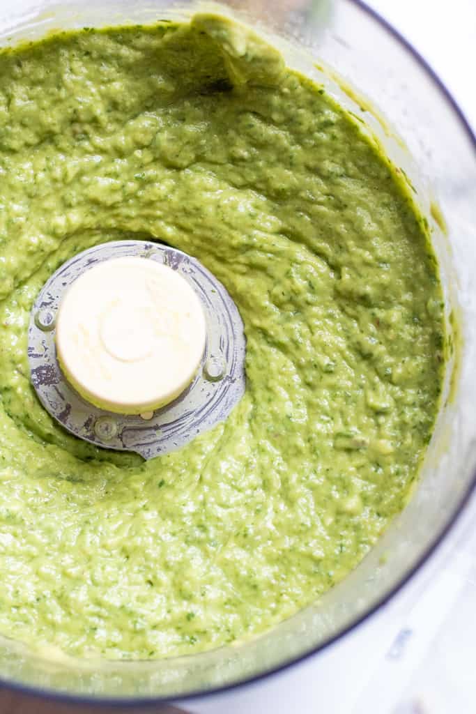 Fresh Spinach Guacamole Served From Scratch